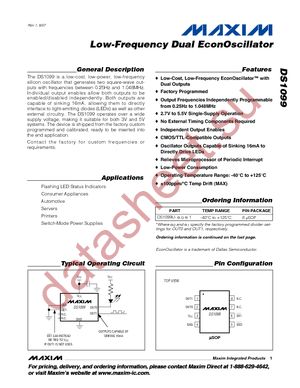 DS1099U-AG+ datasheet  